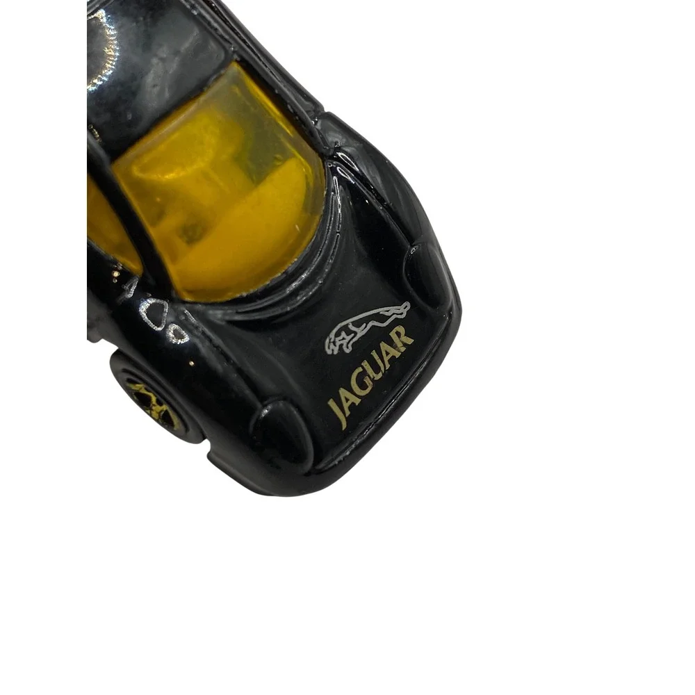 VTG‎ Hot Wheels Jaguar XJ220 Black Gold Leaper Mainline Diecast Car Mattel 1992